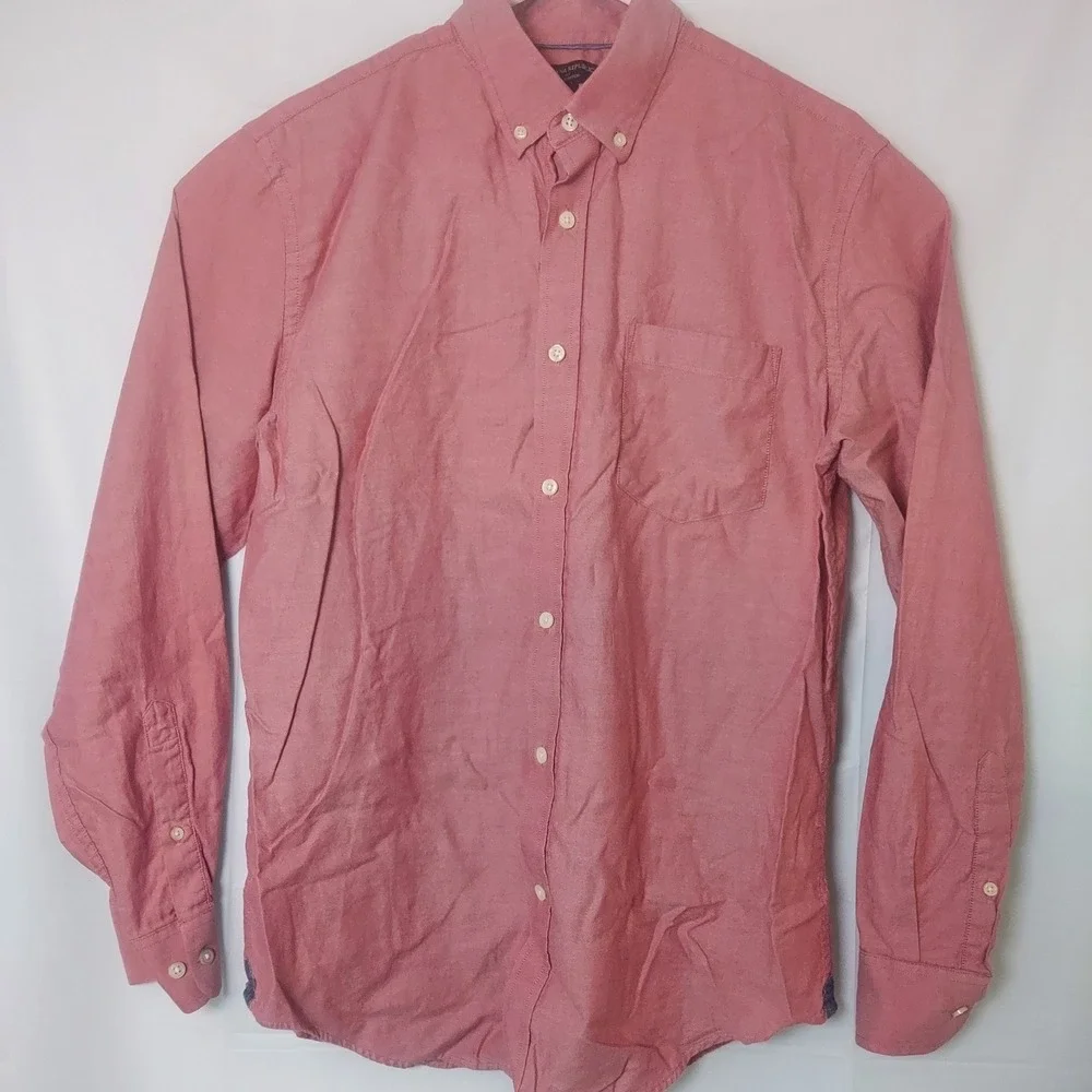 Banana Republic Slim Stretch Oxford Button Down Shirt‎ Red Size L